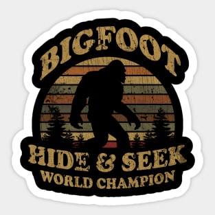 VINTAGE -  BIGFOOT HIDE AND SEEK champions Sticker